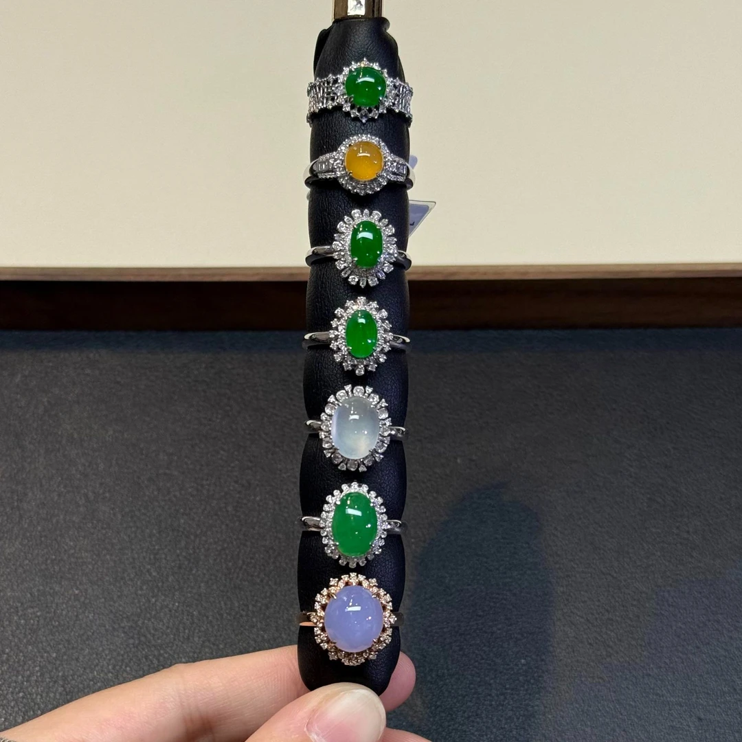 翡翠戒指1件-18K金-多样性发货只发一件-CH04-XR|CXQ21