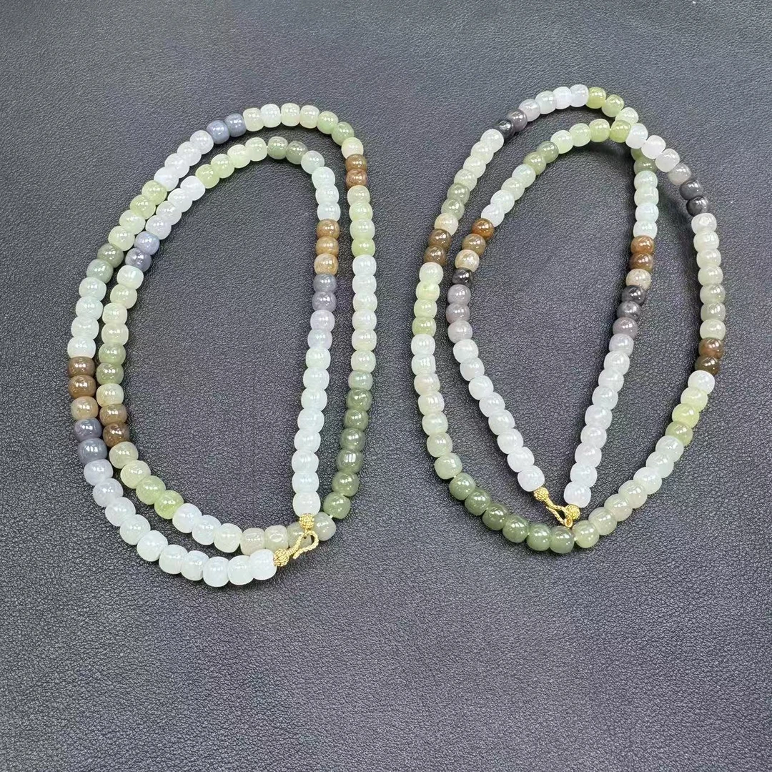 【玉经纶】-20178/HQ18-和田玉珠链-多样性发其一6mm|约108颗