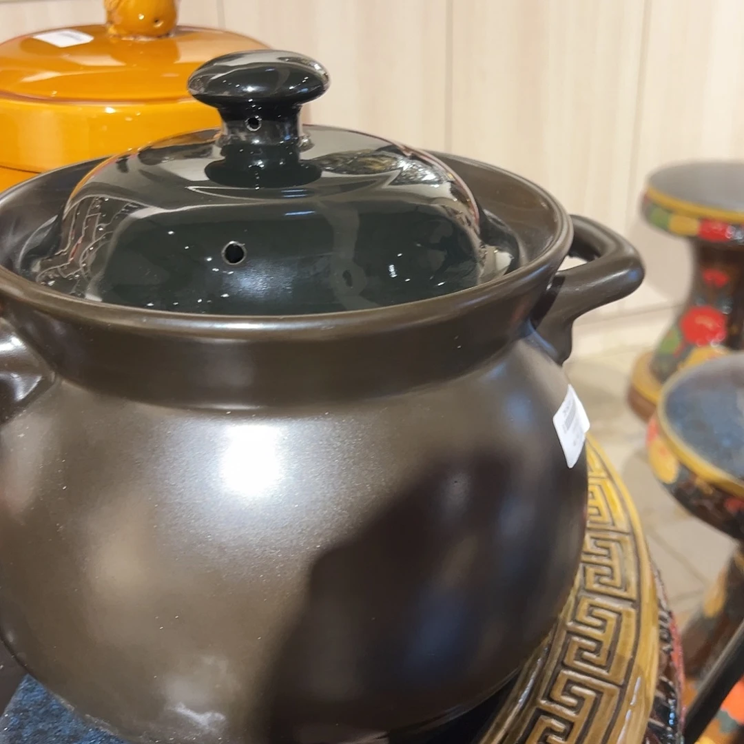 陶土黑砂锅