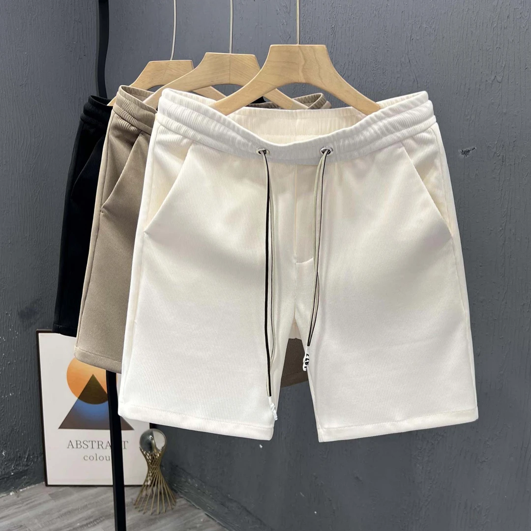 简约潮流痞帅男士短裤夏季薄款时尚五分裤子外穿大裤衩新款半截裤