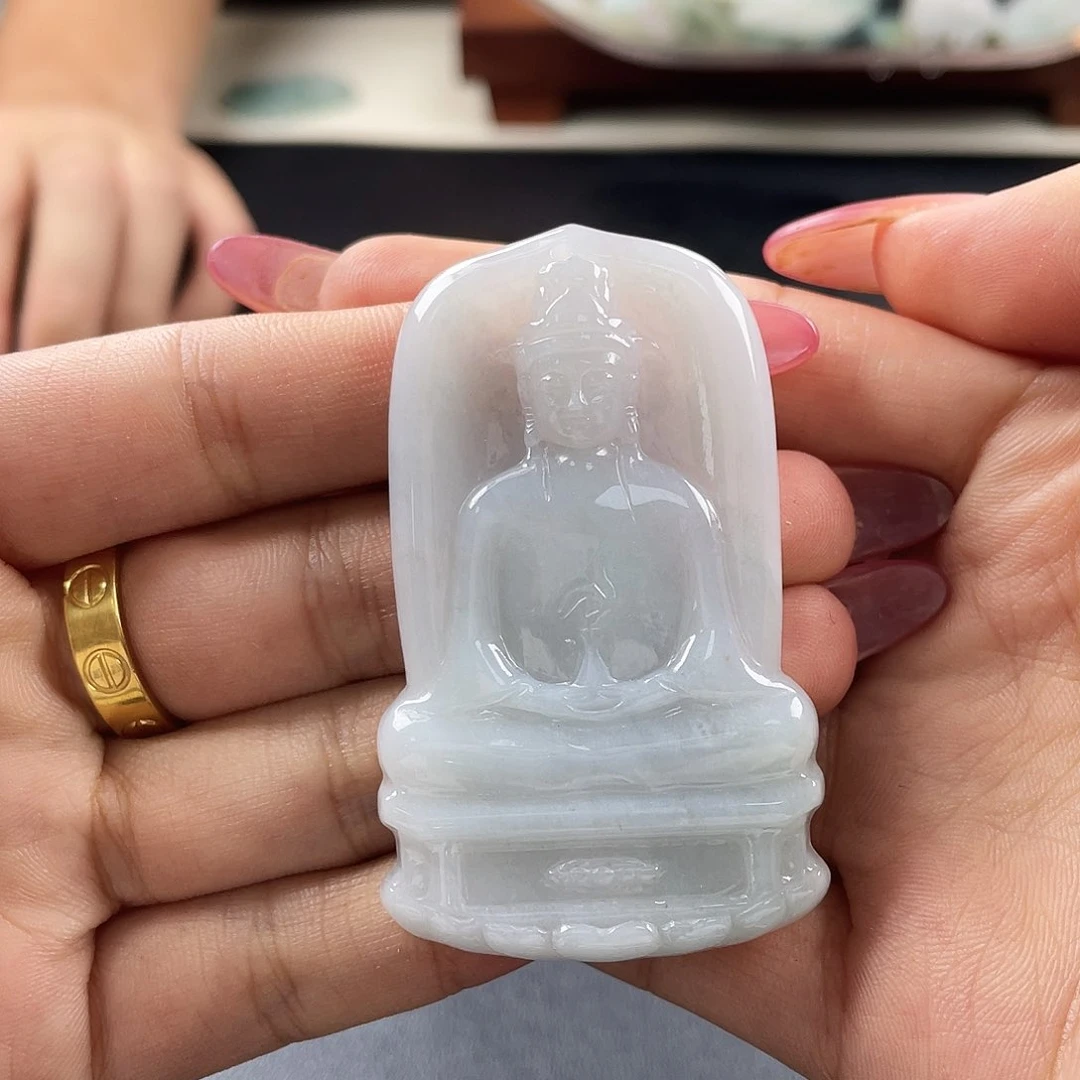 翡翠未镶嵌颈饰天然翡翠观音