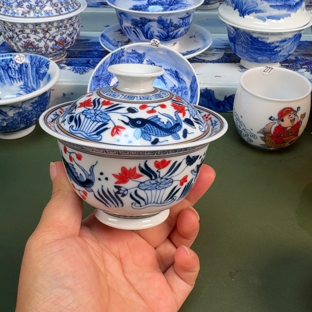 景德镇纯手绘茶具圆圆203