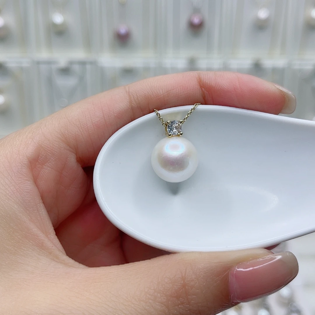 淡水珍珠未镶嵌吊坠(赠链)