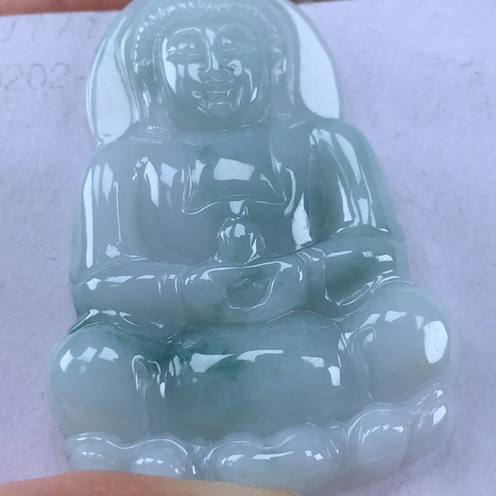 颈饰未镶嵌翡翠玉观音吊坠