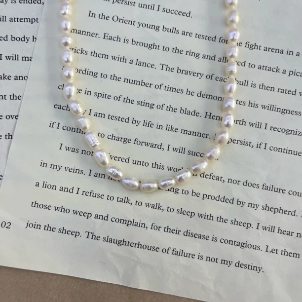 T珍珠半成品36cm不带扣头5mm-0510