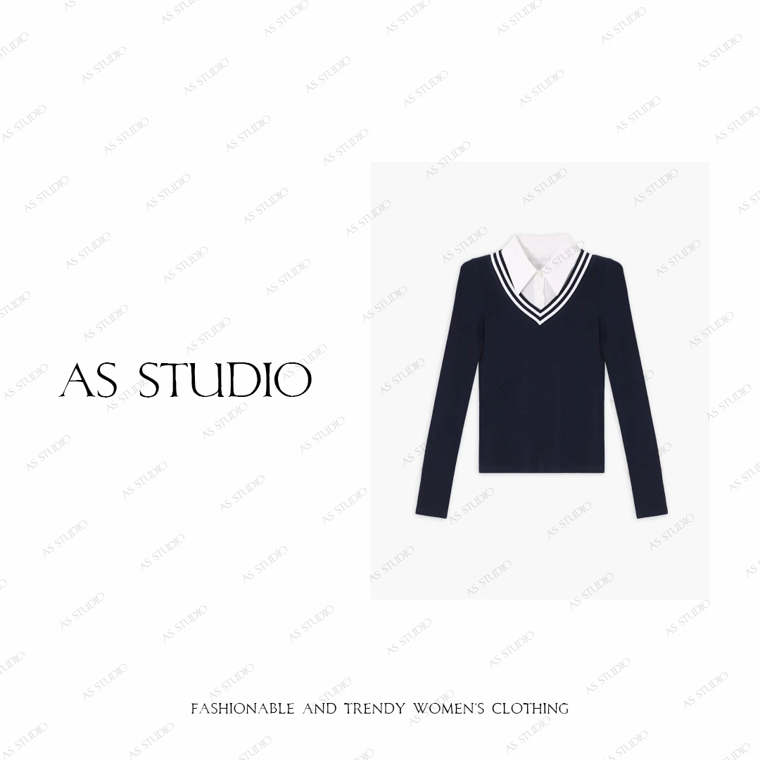 【AS校服衫】25新定制航海系列撞色修身Polo衫AS25QZZ03072