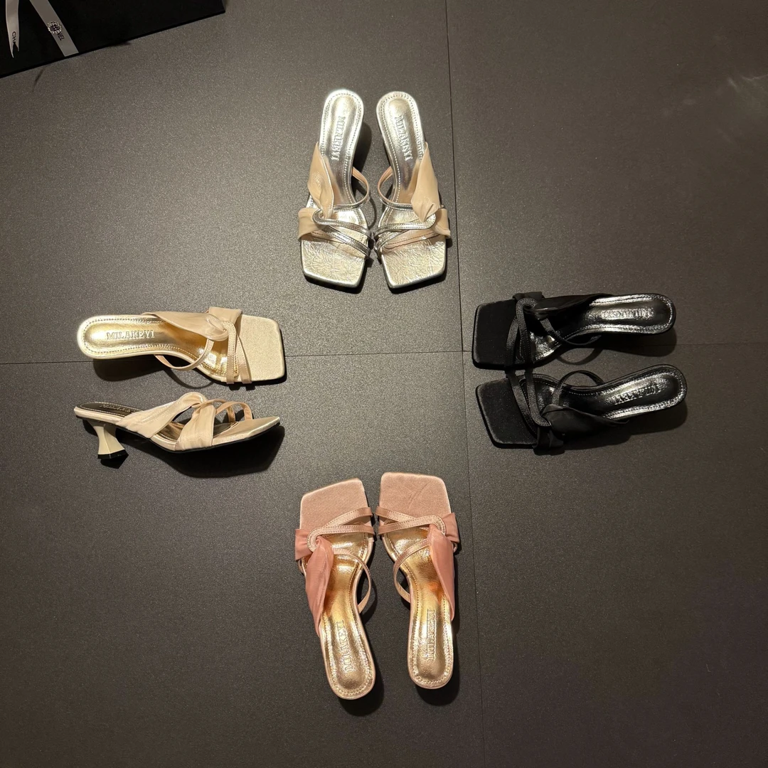 2025年夏季新款气质百搭时尚简约网红轻奢法式休闲舒适爆款女跟鞋