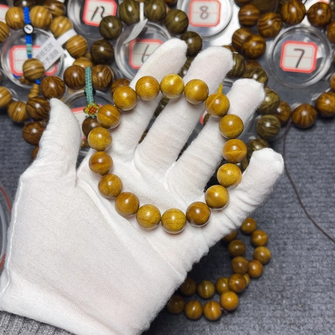 楠木（金丝楠）手串/手链黄金底1.2水波39
