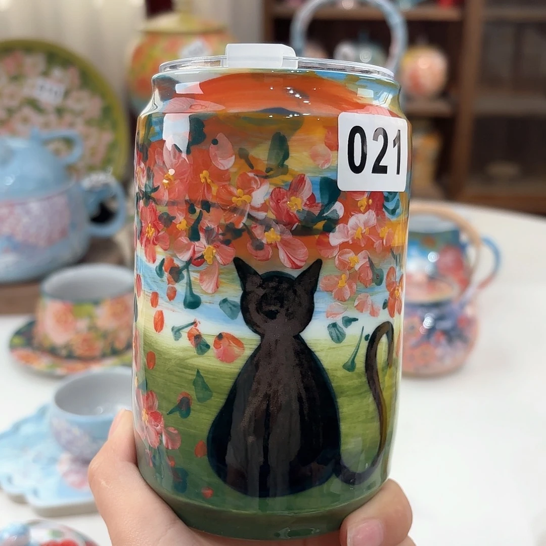 景德镇手绘高温釉下彩陶瓷茶具