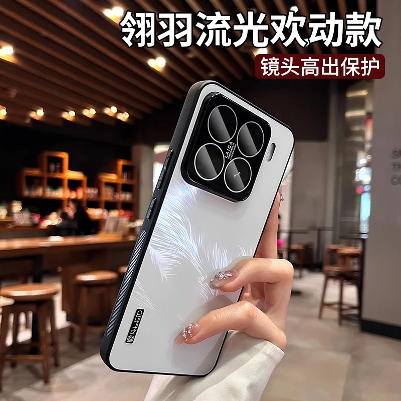 羽纱适用小米15手机壳带镜头膜15Pro全包防摔新款15ultra男女创意