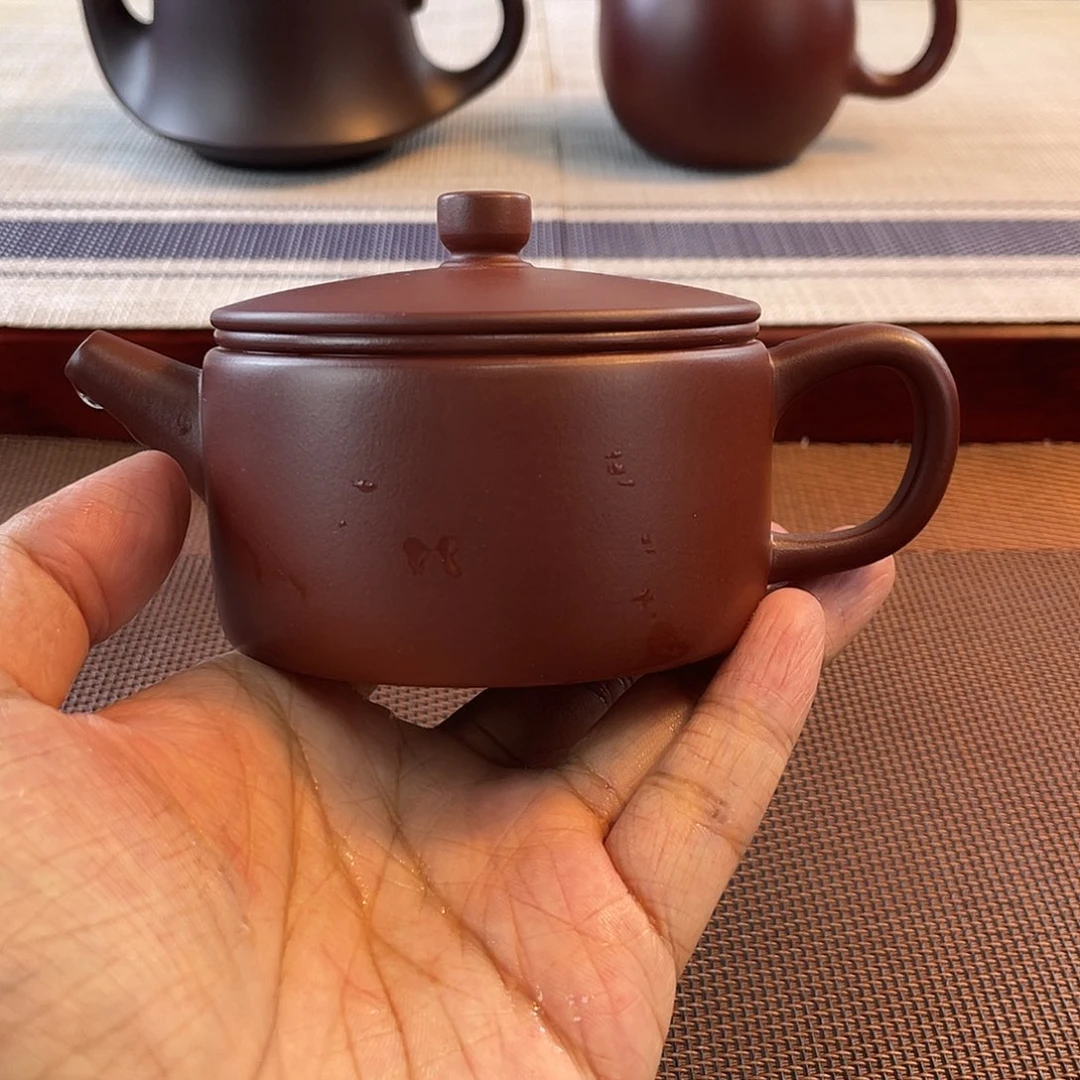 壶紫砂原矿龙血砂汉瓦器型