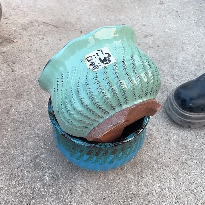 红陶口17高12正品两个