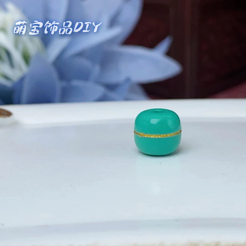 【萌宝饰品】A266松松隔珠通孔 9.5*8.5mm简约DIY【2个装】多样性发一
