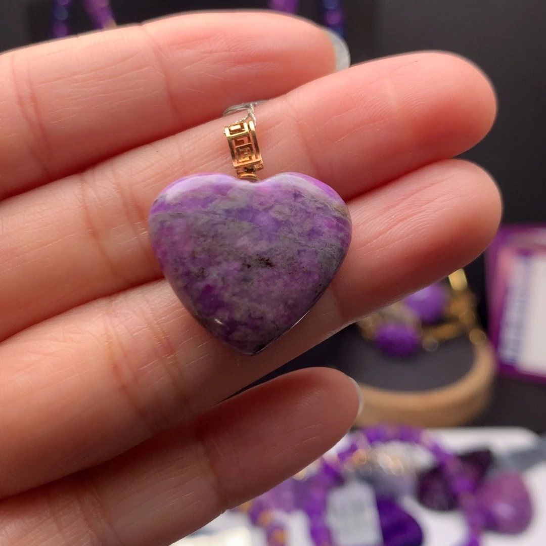 苏纪石（舒俱来）18K金镶嵌吊坠