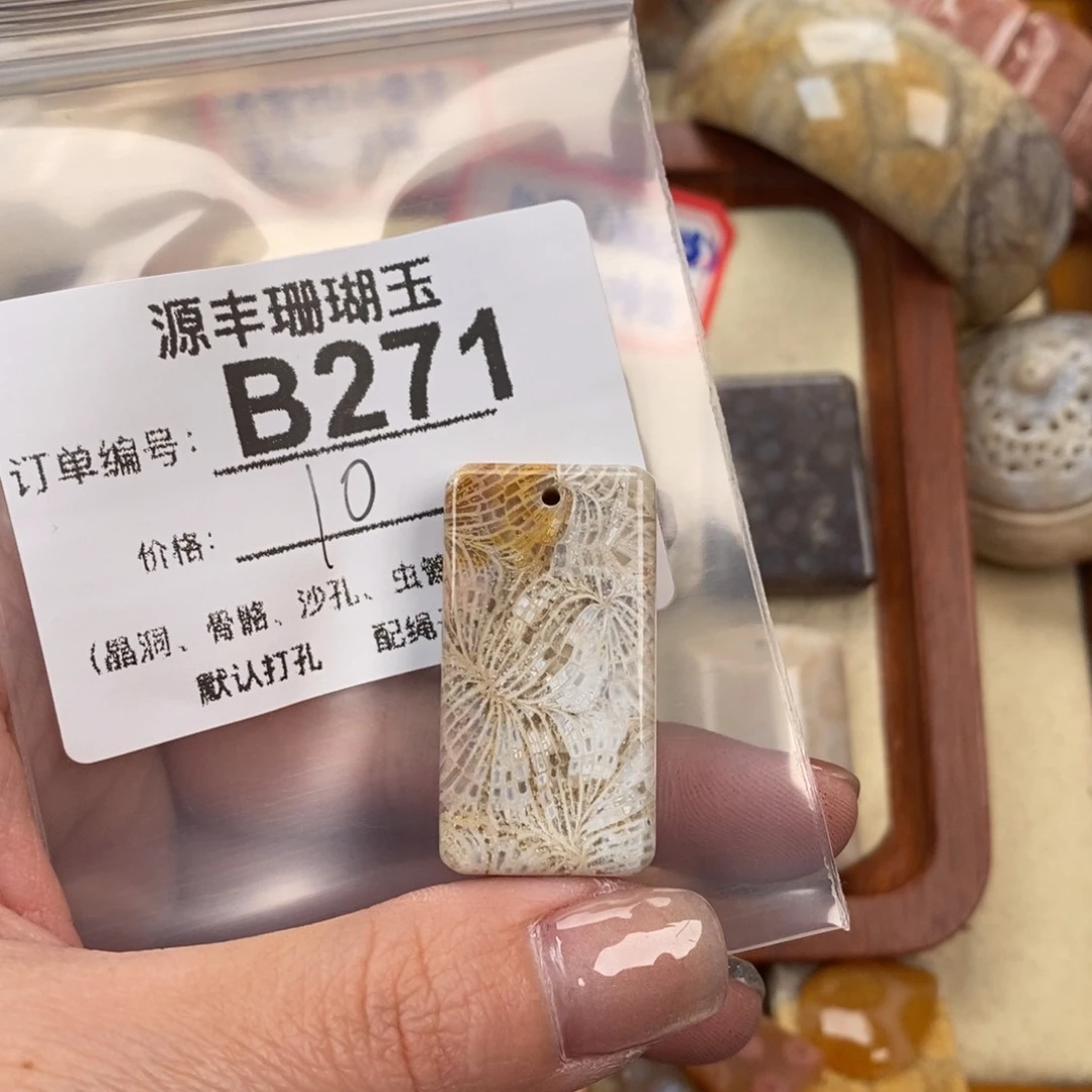 硅化玉颈饰未镶嵌栀*欣