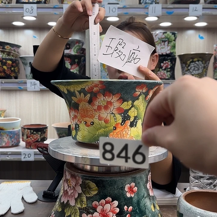 紫砂花盆瑕疵瑕疵846