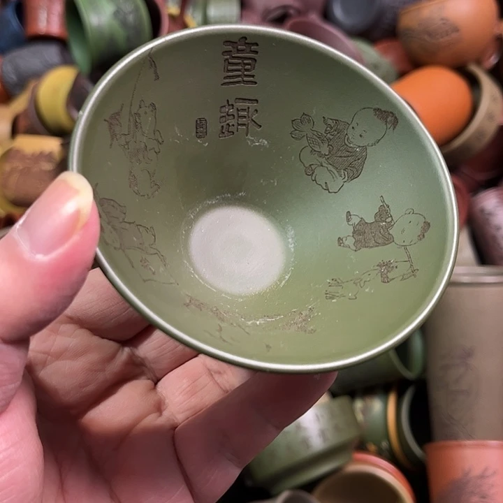紫砂茶杯全手工紫砂主人杯