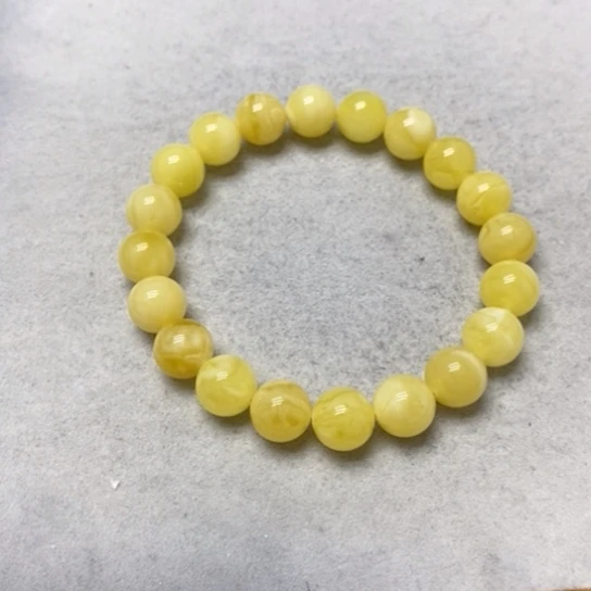 蜜蜡裸石未镶嵌手串