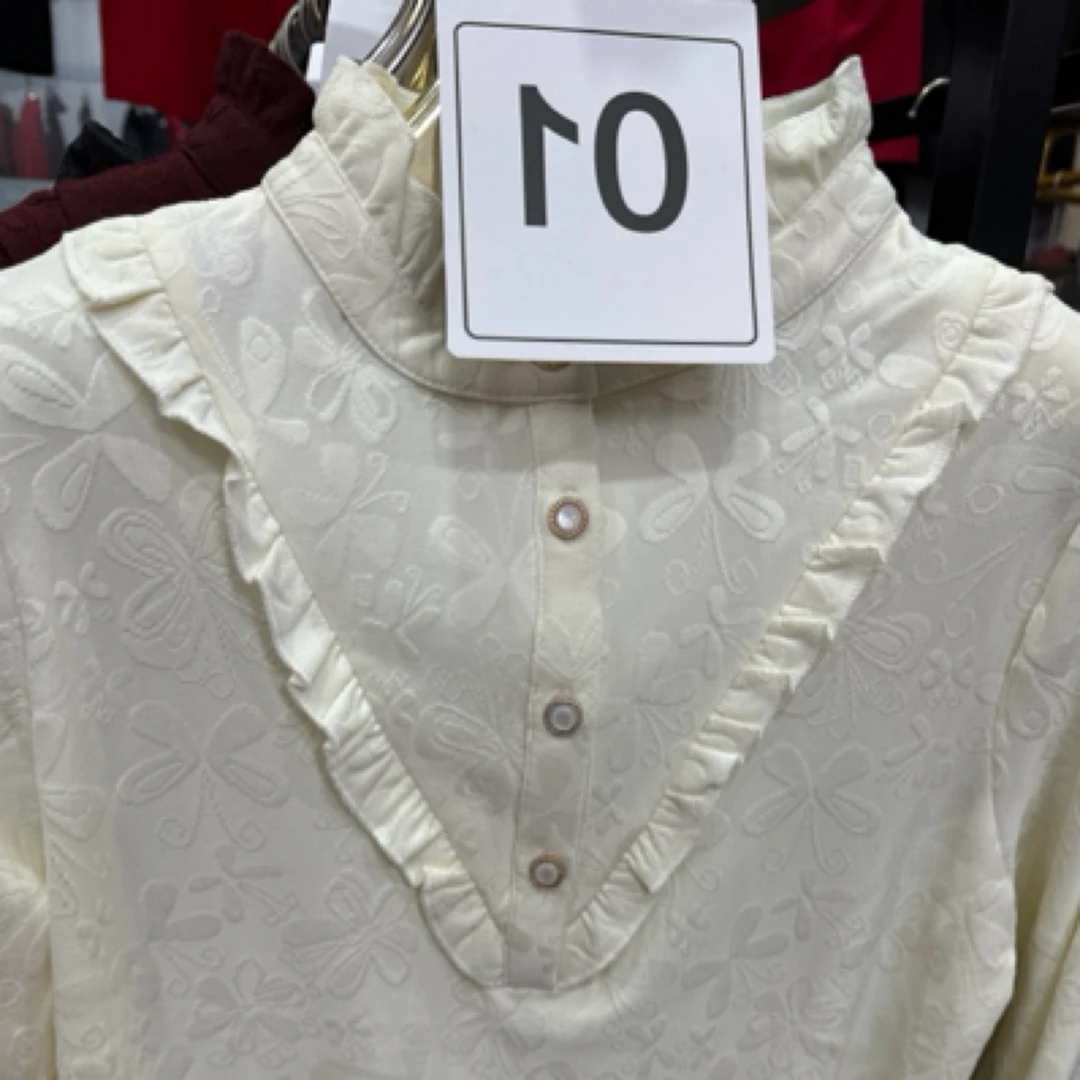 孤品加绒秋冬新款保暖长袖衬衫2024气质耳边修身上衣