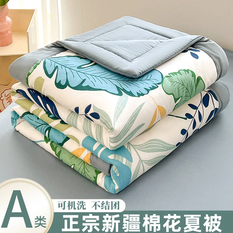 新款夏凉被A类填充新疆棉花 夏被水洗棉儿童卡通空调被棉花被芯薄