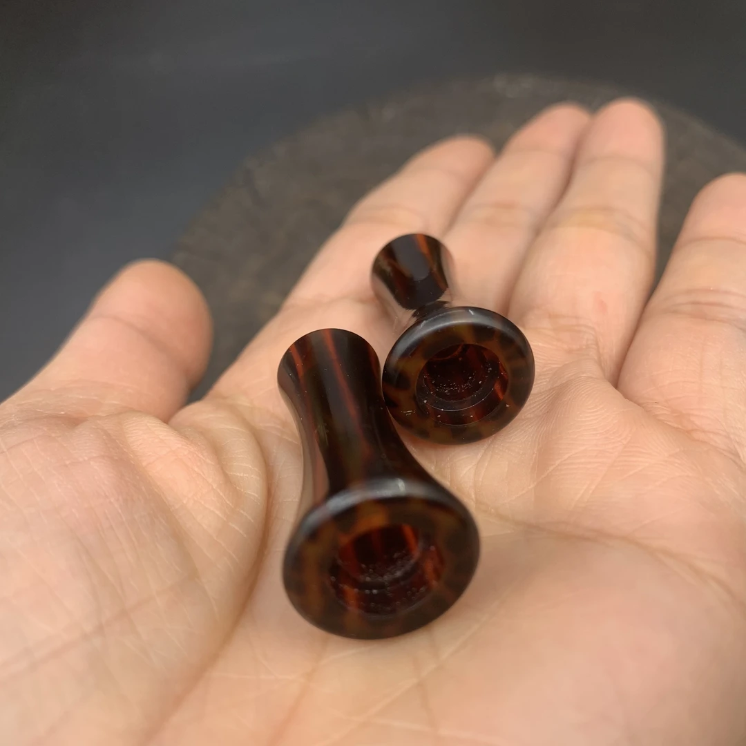 网秋粒手搓 水滴轮仿玳瑁握丸S/D牌通用常规款 一对网秋粒diy