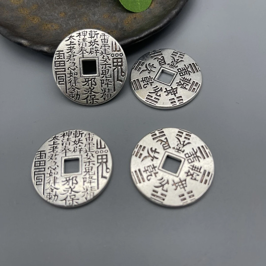 白铜阴刻款经典款正宗山鬼3.0cm直径带绳子