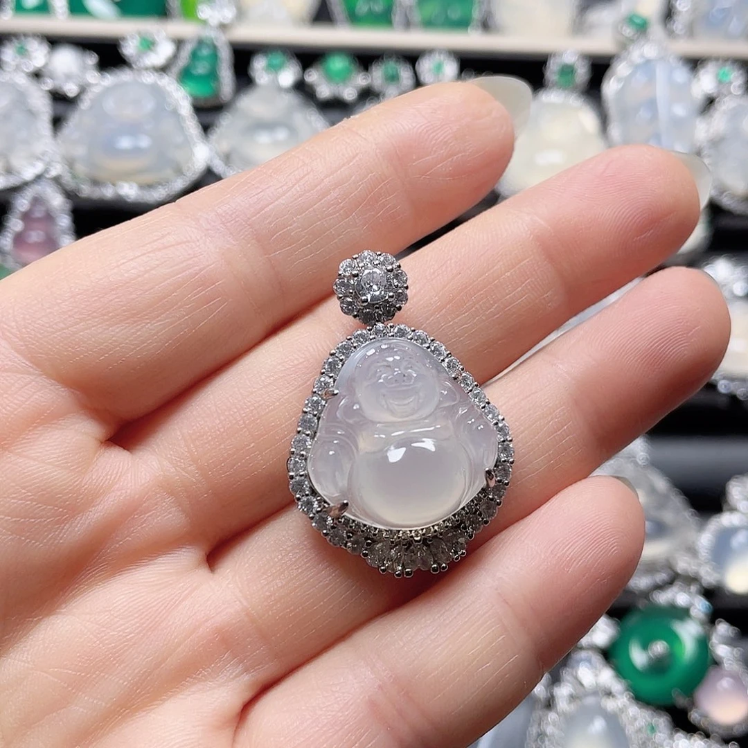 玛瑙/玉髓挂件吊坠合金