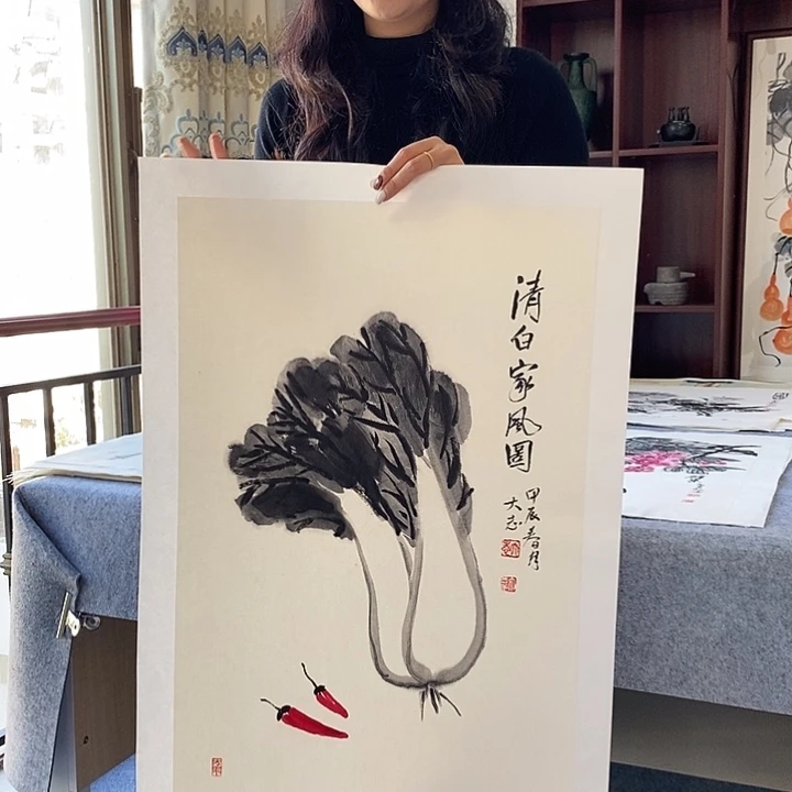 国画纯手绘国画写意作品45*68