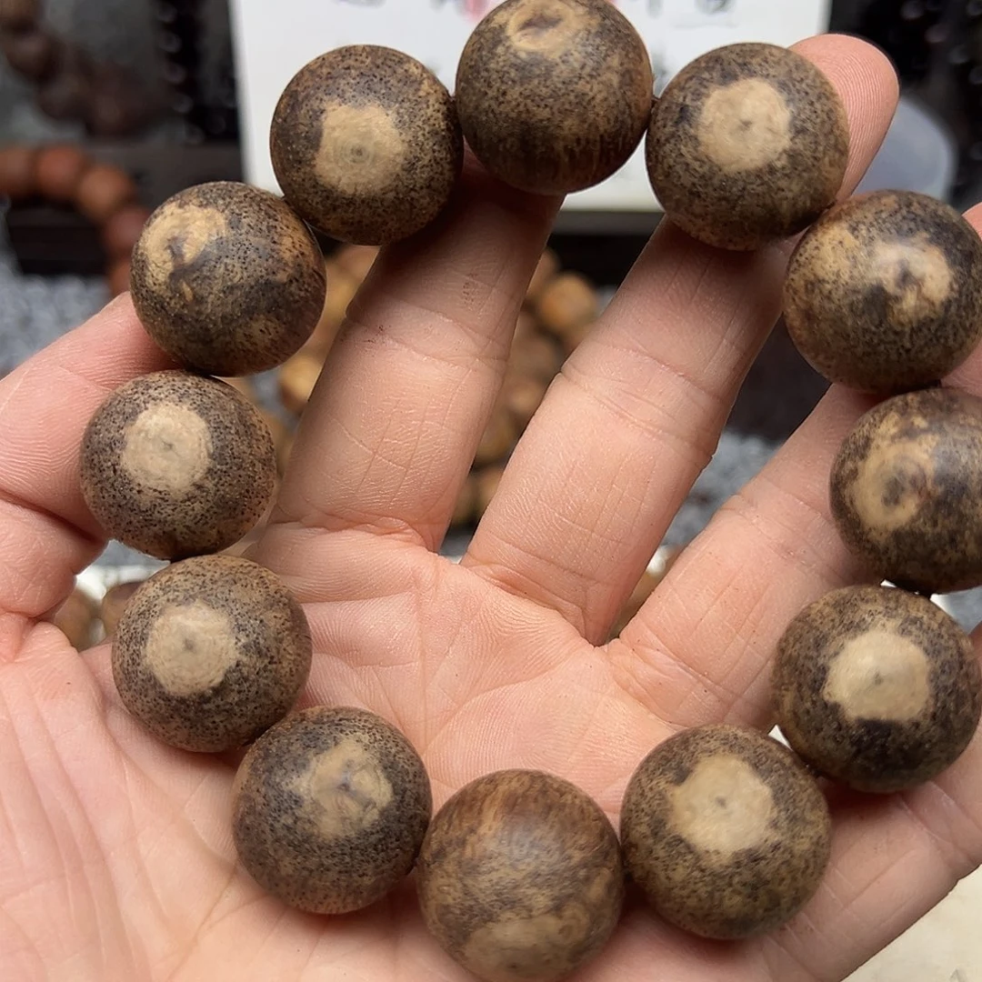 降真香手串/手链缅甸小叶降真香2.0圆珠绿油天眼