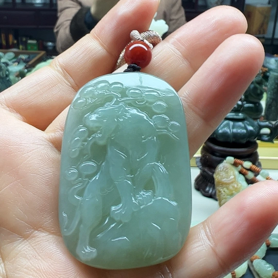 和田玉未镶嵌挂件