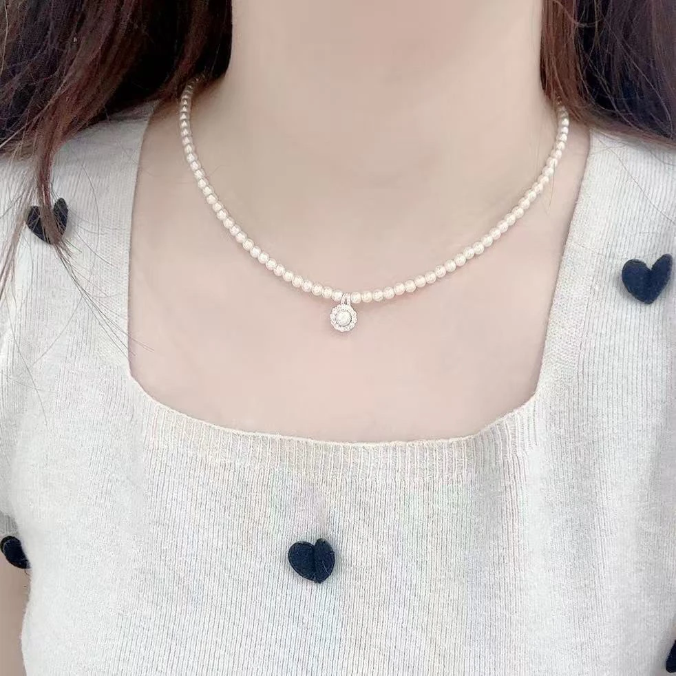 铜合金项链 新款太阳花简约百搭轻奢小众设计高级感小香风锁骨链