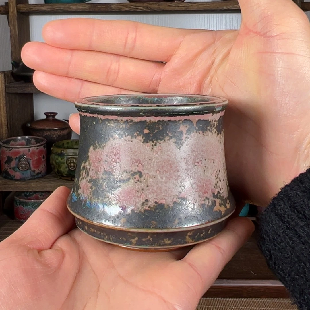 陶摆件神后原产地钧瓷主人杯