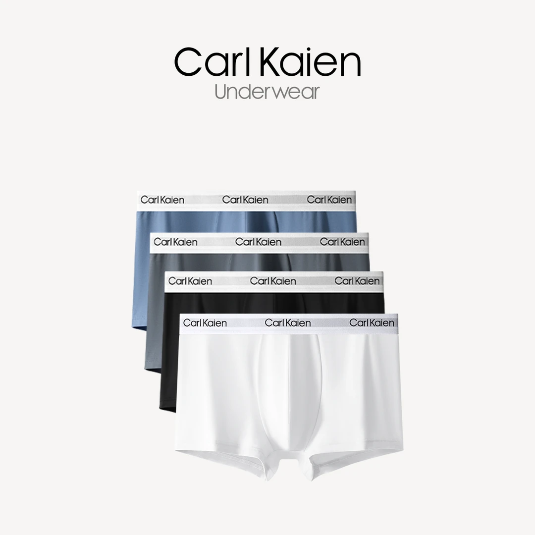 Carl Kaien男士内裤专柜高端秋冬款莫代尔四角短裤平角男生裤衩