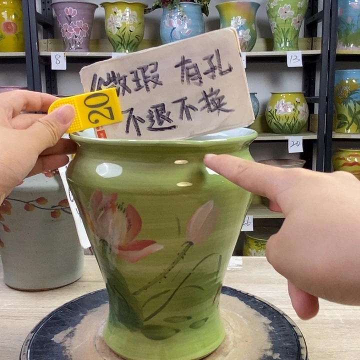 景德镇高温陶瓷花盆