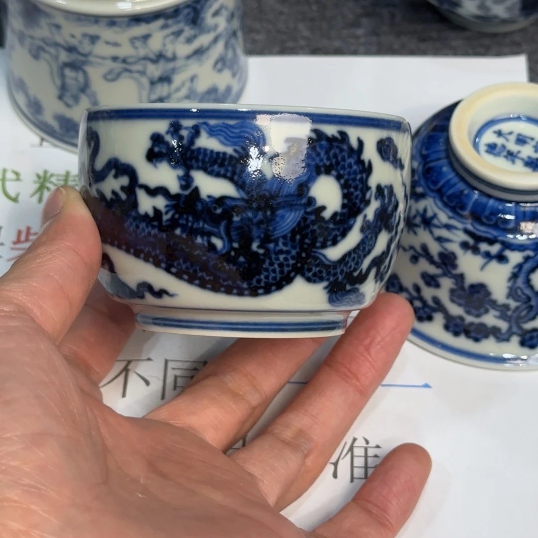 杯子瓷当代仿古精品全手工