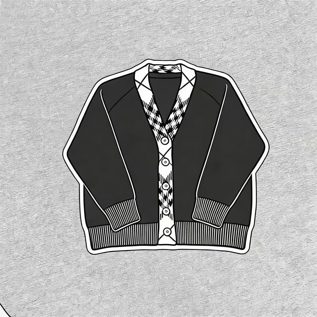 新款儿童针织v领针织韩版休闲羊绒灰色秋冬外套