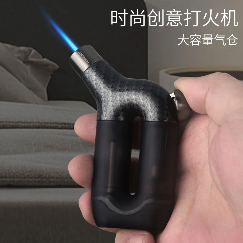 百诚新品充气个性创意防风打火机个性黑科技