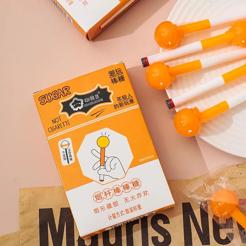 糖玩创意抽杆造型棒棒糖搞怪整蛊趣味水果味休闲零食
