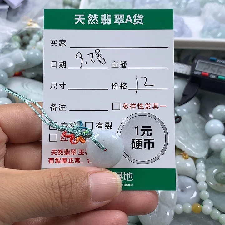 翡翠未镶嵌吊坠(不含链)
