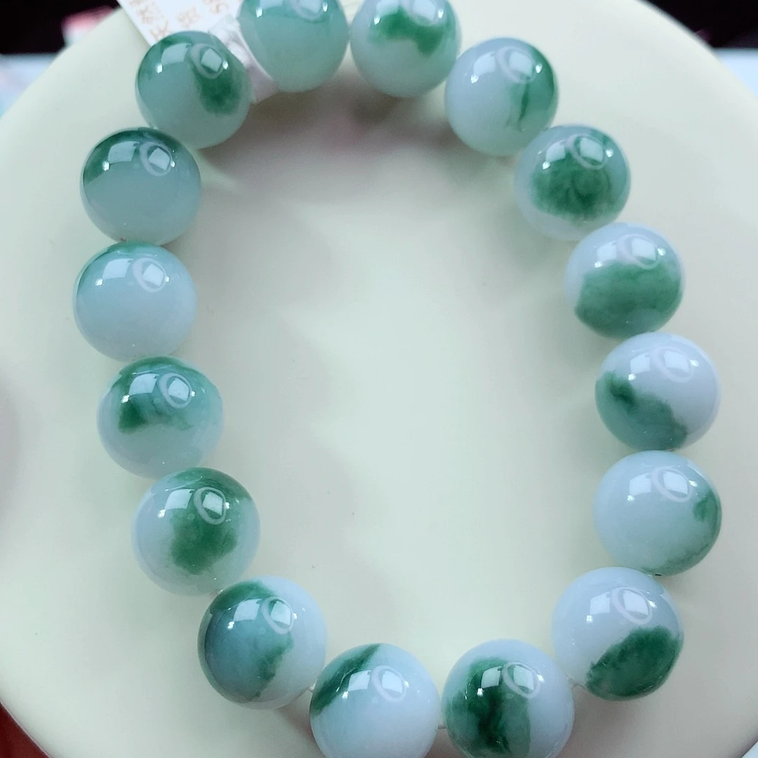 翡翠未镶嵌手链卡12.8