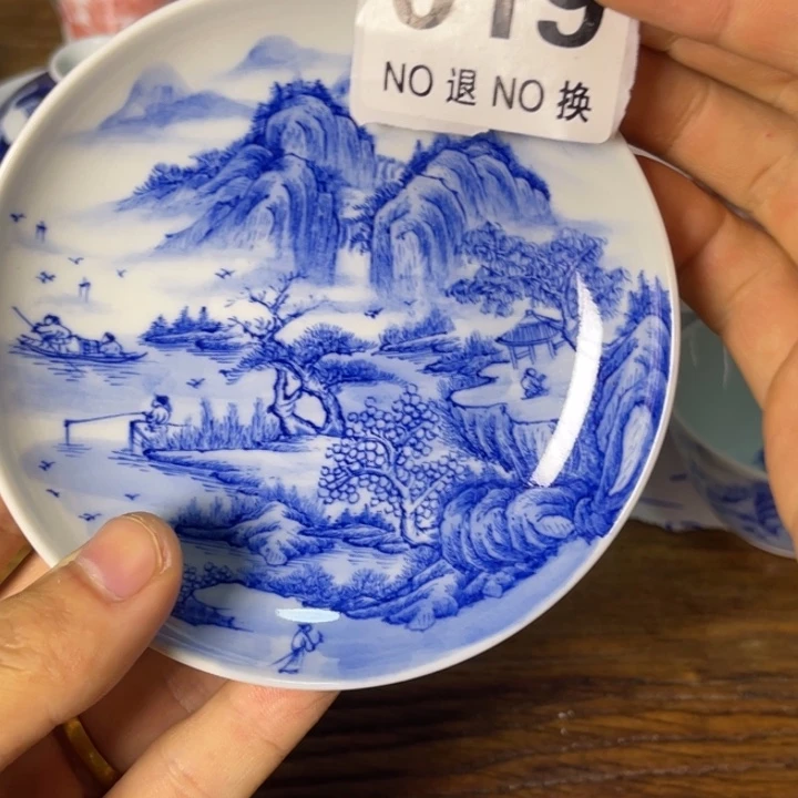 缪*胆景德镇陶瓷青花壶茶