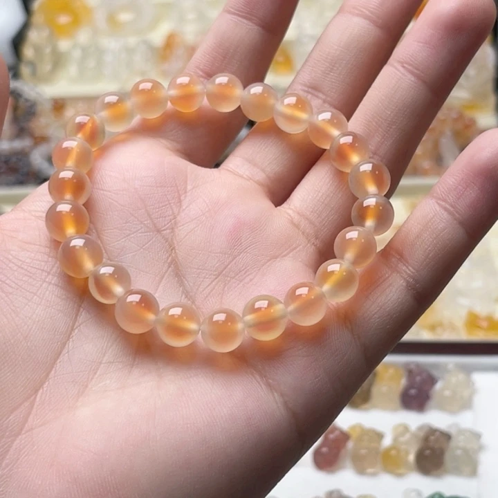 未镶嵌玛瑙糖心手串卡8玛瑙/玉髓