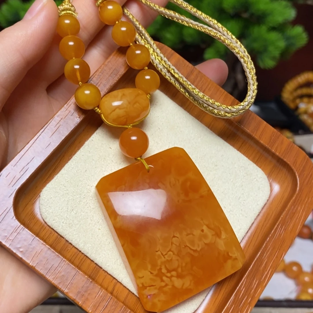 【闪购商品】蜜蜡颈饰未镶嵌项链