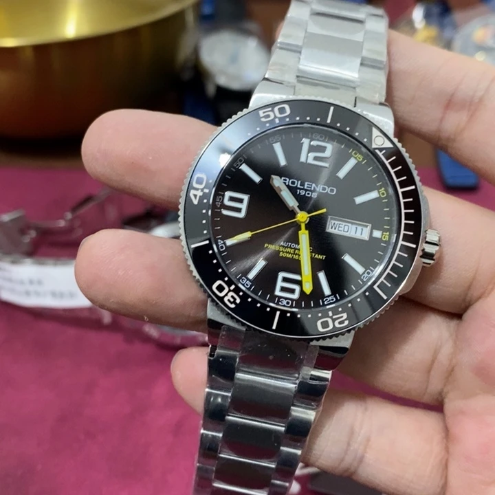 马***狗钢锻造碳不锈钢机械机芯