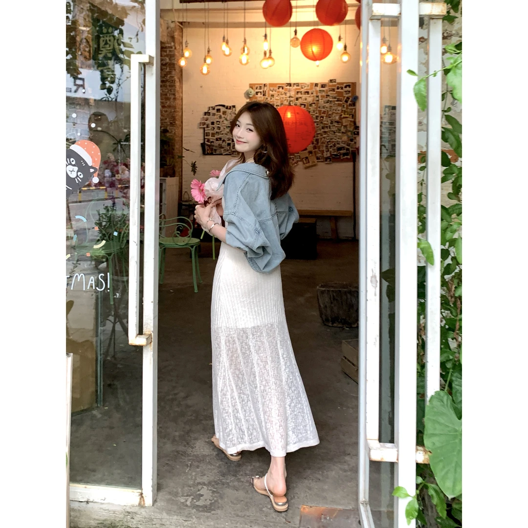 雪纺【春日捕梦】小个子春季品质女小众显瘦时髦洋气吊带长款连衣裙