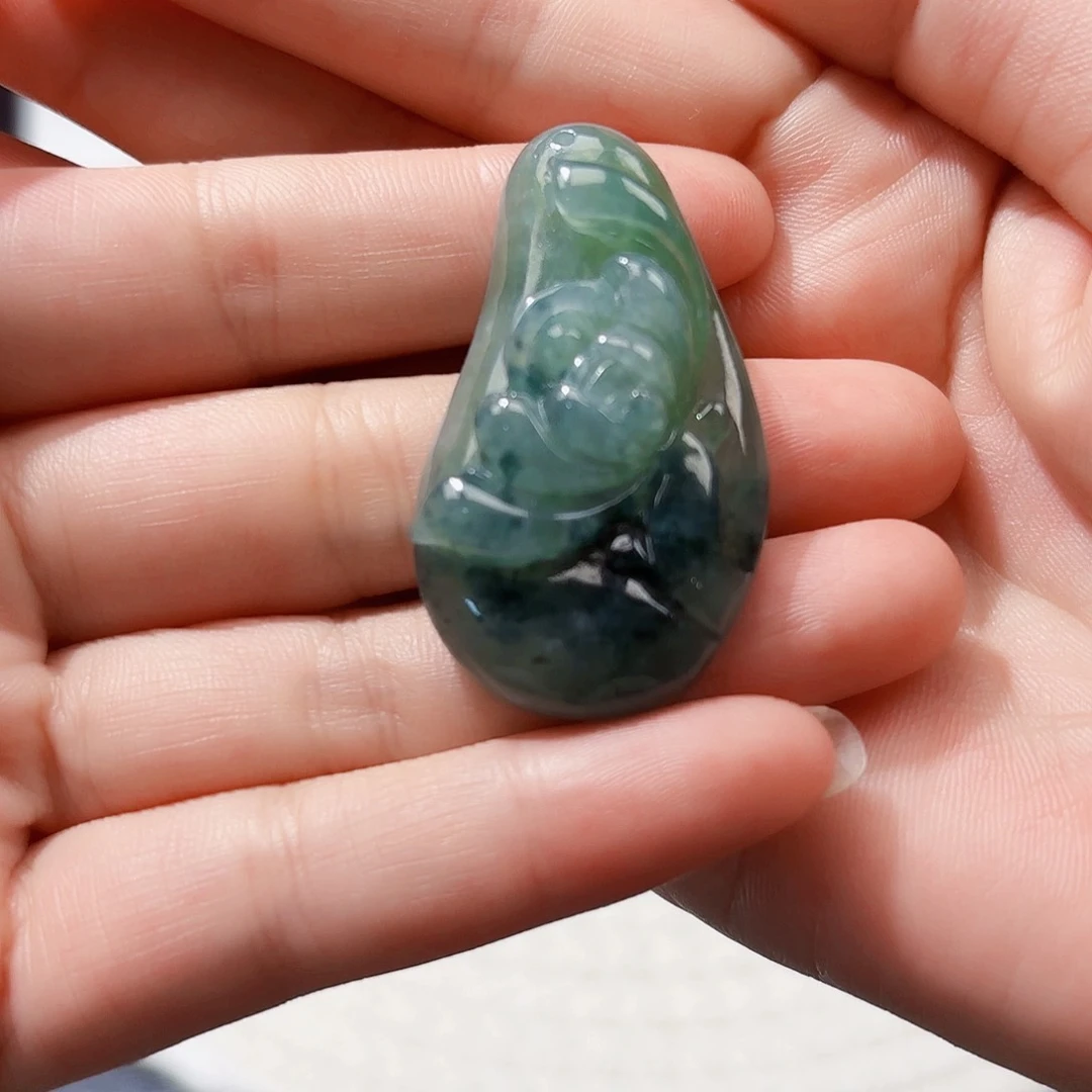 翡翠未镶嵌颈饰天然缅甸翡翠A货