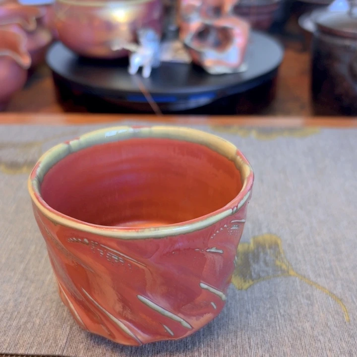 612彩金釉传统工艺主人杯