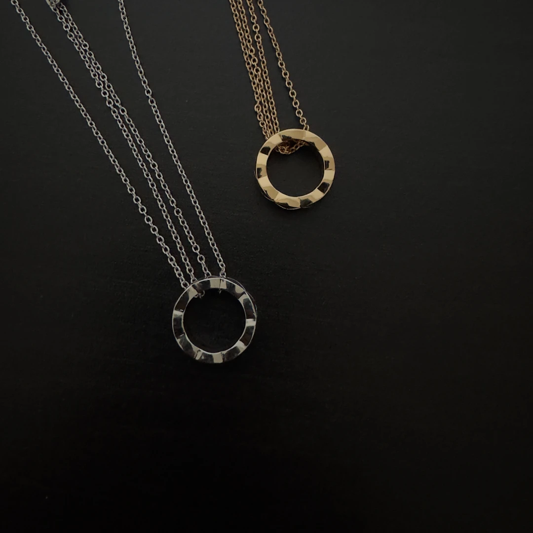 合金项链 SS定制 【满月项链】轻奢时尚新中式小众饰品