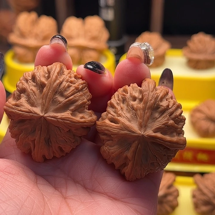 吊坠文玩核桃凤凰台四棱 42尺 微修