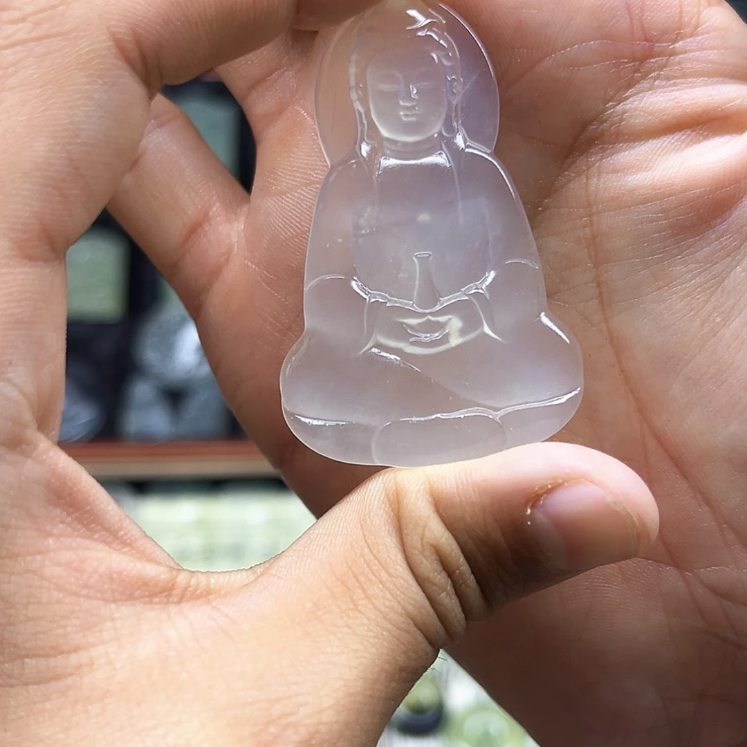 蛇纹石玉未镶嵌吊坠(赠链)